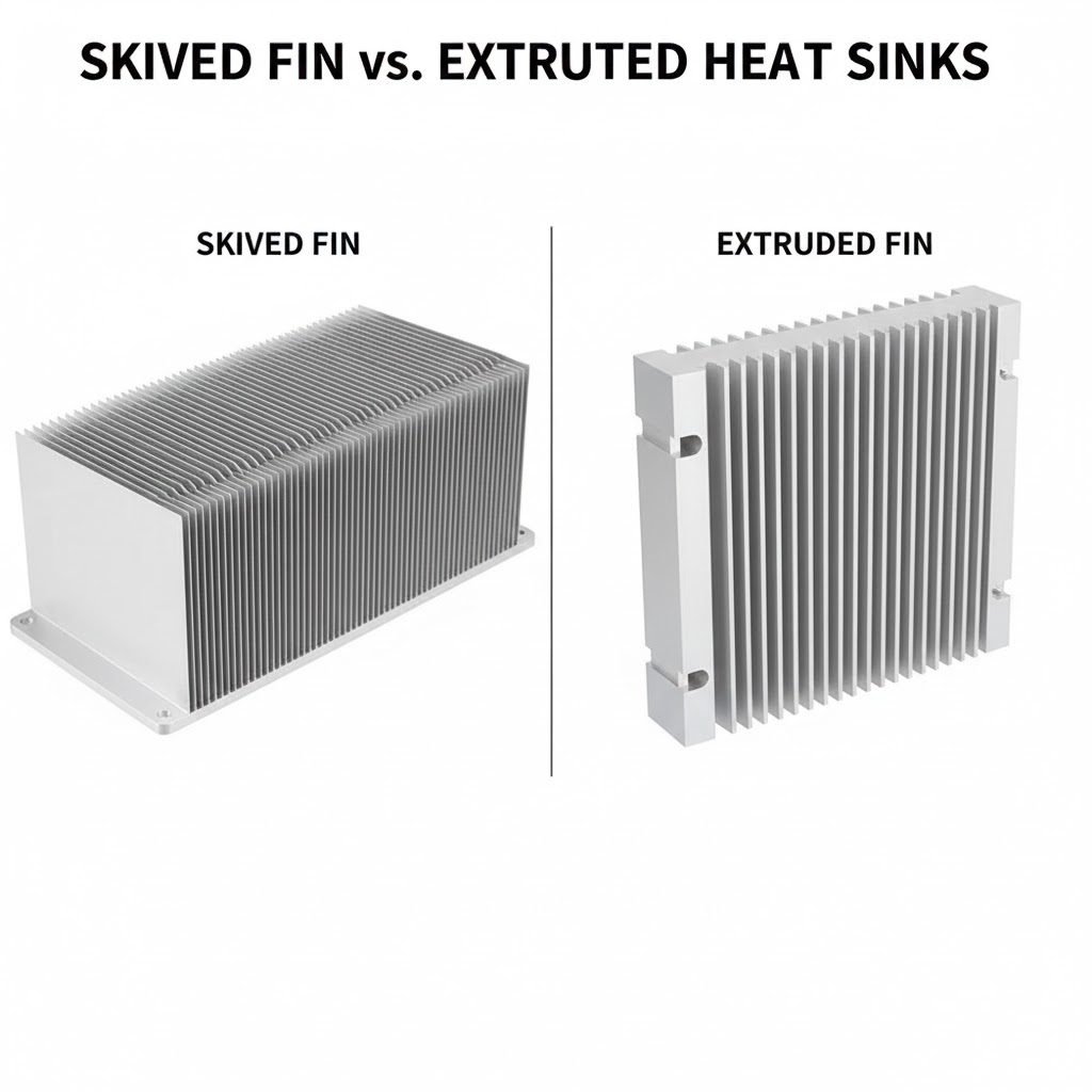 الزعانف Skived مقابل المشتتات الحرارية المبثوقة: مقارنة الأداء والتكلفة