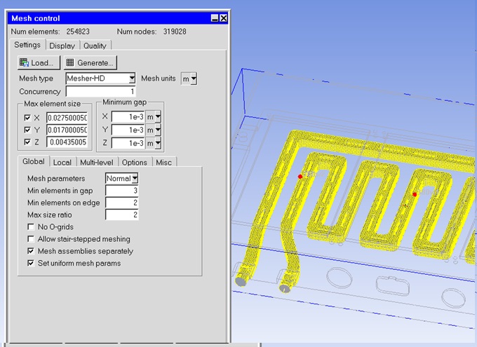 تصميم لوحة السائل البارد