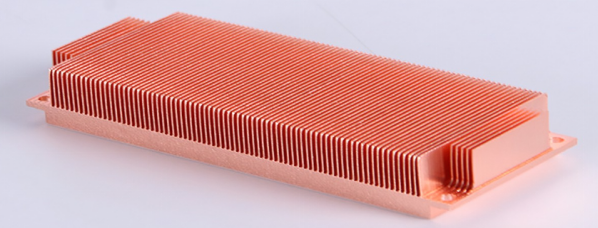 Skived Fin مخصص بالوعة الحرارة النحاسية