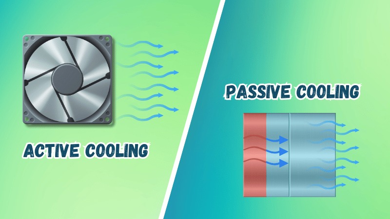 Active and Passive Cooling تبريد نشط وسلبي