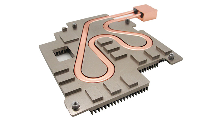 لوحة باردة مع أنبوب حرارة