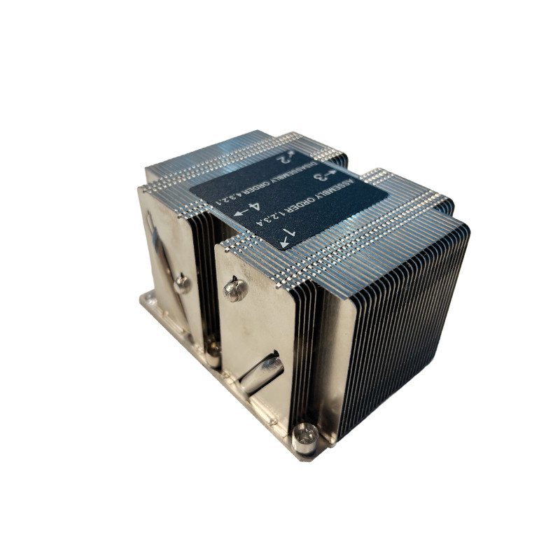 مبرد وحدة المعالجة المركزية Intel LGA 2U مع 4 أنابيب حرارية